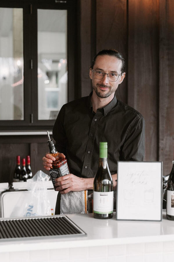 Untitled Simple Bar team providing professional bar service with a customized drink menu.